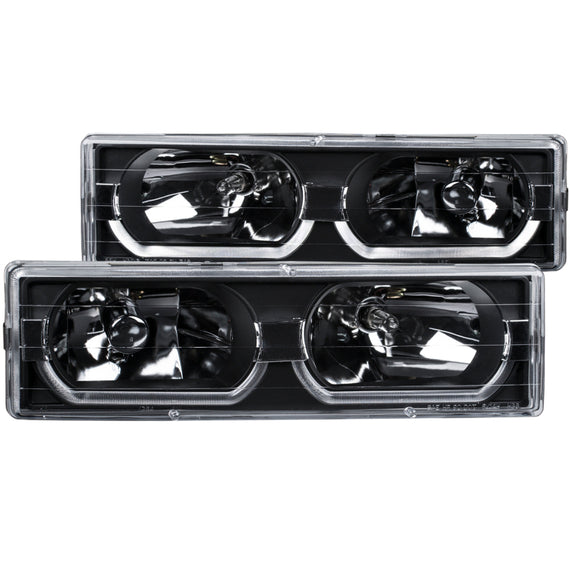 Anzo 111299 Pair of 2 Crystal Headlights for 88-00 Chevrolet and GMC C/K Models 111299