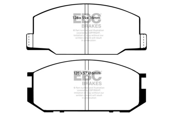 EBC DP4456R YELLOWSTUFF ULTIMATE RACE BRAKE PADS - FRONT DP4456R
