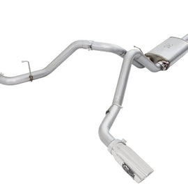 aFe Mach Force-XP Exhaust 3in Cat-Back SS 14-15 GM 1500 Trucks 4.3L/5.3L Dual Split w/ Polished Tip 49-44057-P