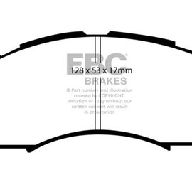 EBC 92-96 Subaru Impreza 1.8 (2WD) (13in Wheels) Yellowstuff Front Brake Pads DP4819R