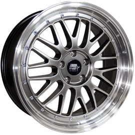 MST LeMan 19x8.5 5x114.3 35 73.1 Hyper Black w/Machined Lip Wheel/Rim 23-98565-35-HBLL