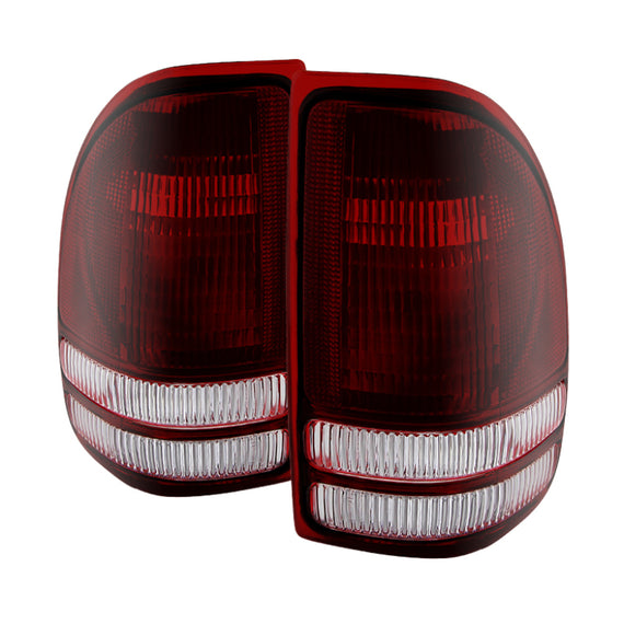 xTune Dodge Dakota 1997-2004 OEM Style Tail Lights -Red Smoked ALT-JH-DDAK97-OE-RSM 9028762