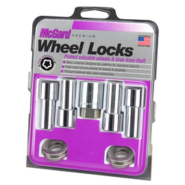 McGard Wheel Lock Set 4pk  7/16-20 NUT X-LONG 1.365" SHANK, 13/16 HEX, 2.165"OAL-CHROME 23180