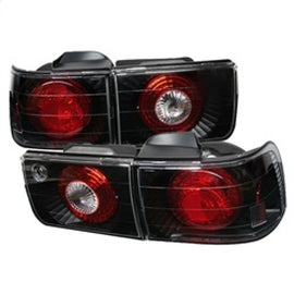 Spyder Euro Style Tail Lights for 1992-1993 Honda Accord (Black) 5004093