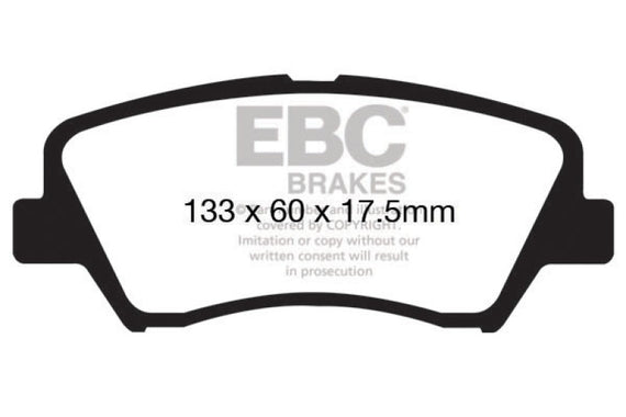 EBC 13+ Hyundai Elantra 1.8 Greenstuff Front Brake Pads DP21874