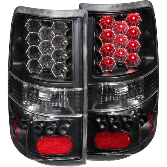 ANZO 2004-2008 Ford F-150 LED Taillights Black 311024