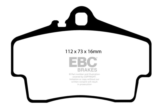 EBC Bluestuff Rear Brake Pads for 98-05 Porsche 911 996 Cast Iron Rotor DP51208NDX