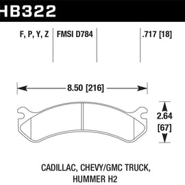 Hawk Performance HB322P.717 SuperDuty Brake Pad HB322P.717