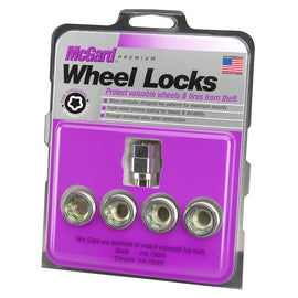 McGard Wheel Lock Set 4pk  12X1.5 NUT UHC(UNDER CAP) CONE SEAT, DUAL 19MM & 21MM HEX, .775"OAL 24012