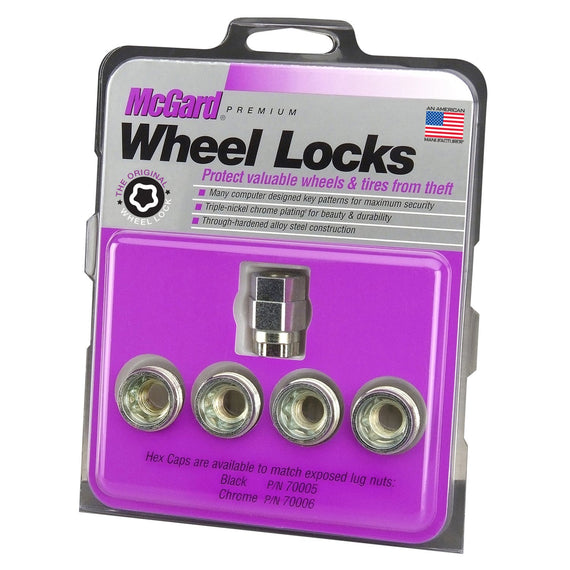 McGard Wheel Lock Set 4pk  12X1.5 NUT UHC(UNDER CAP) CONE SEAT, DUAL 19MM & 21MM HEX, .775