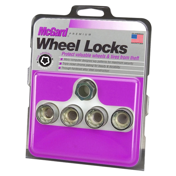 McGard Wheel Lock Set 4pk  12X1.75 NUT UHC(UNDER CAP) CONE SEAT, DUAL 19MM & 21MM HEX, .802