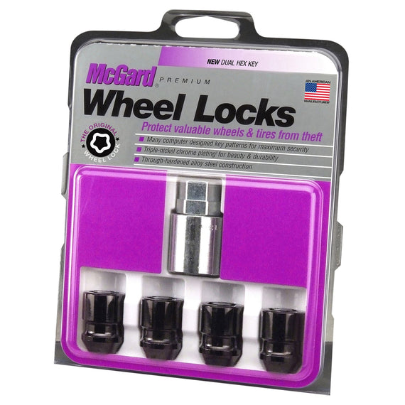 McGard Wheel Lock Set 4pk  1/2-20 NUT CONE SEAT, DUAL 3/4 & 13/16 HEX, 1.28