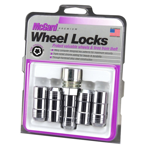 McGard Wheel Lock Set 5pk 14X1.5 NUT CONE SEAT, 22mm HEX, 1.965