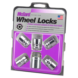 McGard Wheel Lock Set 5pk 12X1.25 NUT CONE SEAT, 3/4 HEX, 1.28"OAL-CHROME 24552