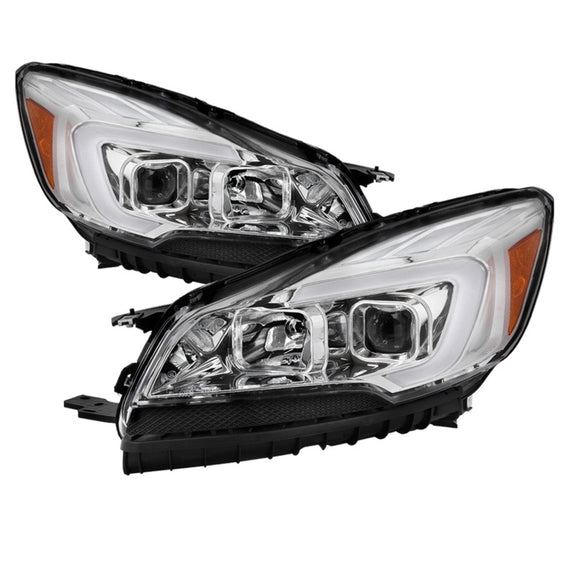 xTune 13-16 Ford Escape 13-16 LED Light Bar Halogen Proj Headlights - Chrome (PRO-JH-FESCA13-LB-C) 9042928