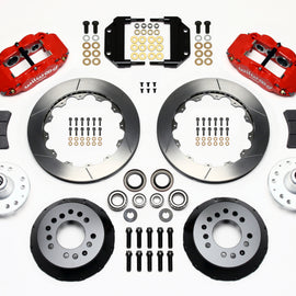 Wilwood Narrow Superlite 6R Front Hub Kit 12.88in Red Magnum Force Drop Spindle 140-11548-R