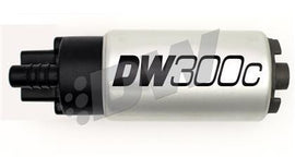 DeatschWerks DW300C series, 340lph compact fuel pump without mounting clips w/ Universal Install Kit.