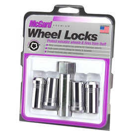 McGard Wheel Lock Set 4pk 14X1.5 NUT CONE SEAT TUNER, 1" HEX, 1.935"OAL-CHROME 25110