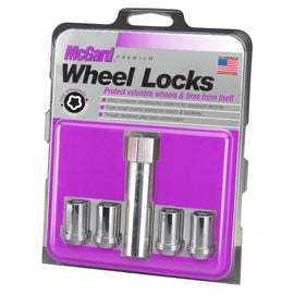 McGard Wheel Lock Set 4pk 12X1.25 NUT CONE SEAT TUNER, 13/16 HEX, 1.24"OAL-CHROME 25254