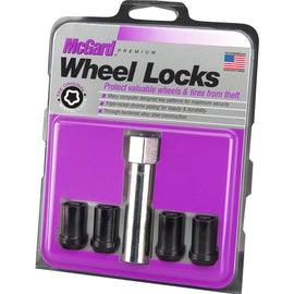 McGard Wheel Lock Set 4pk 12X1.5 NUT CONE SEAT TUNER, 13/16 HEX, 1.24"OAL-BLACK 25357