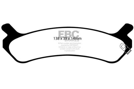 EBC 92-94 Hyundai Sonata 2.0 Greenstuff Rear Brake Pads DP21017