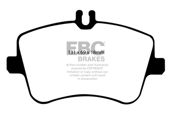 EBC 02-03 Mercedes-Benz C230 (W203) 2.3 Greenstuff Front Brake Pads DP21365