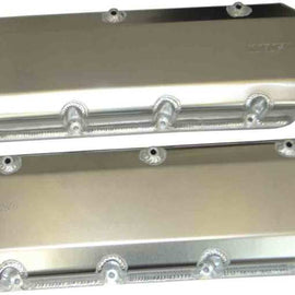 Moroso Brodix SR20/Dart Pro1 Valve Cover - 3in - Exhaust Pockets/Intake Tubes - Aluminum - Pair 68483