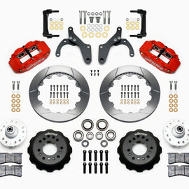 Wilwood Narrow Superlite 6R Front Hub Kit 12.88in Red 59-64 Chevy Impala / 63-64 Corvette 140-12460-R