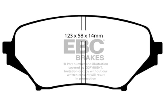 EBC 06-15 Mazda Miata MX5 2.0 Greenstuff Front Brake Pads DP21774