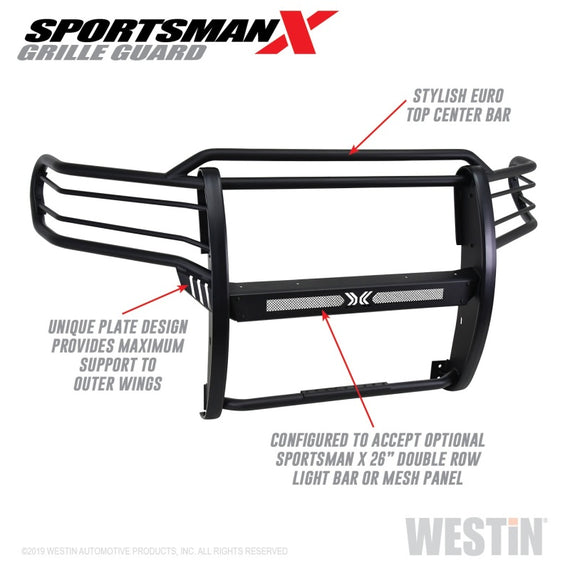 For Toyota Tundra 2014-2020 Westin 40-33705 Sportsman X Black Grille Guard 40-33705