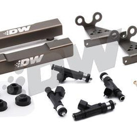 DeatschWerks Subaru side feed to top feed fuel rail conversion kit and 1000cc fuel injectors for V1-4 92-98 wrx/STI 2.0T