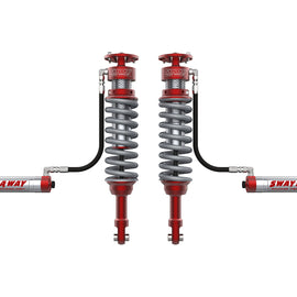 aFe 17-19 Ford F-150 Raptor Sway-A-Way 3.0 Front Coilover Kit w/ Remote Reservoirs and Comp Adj 301-5000-02-CA