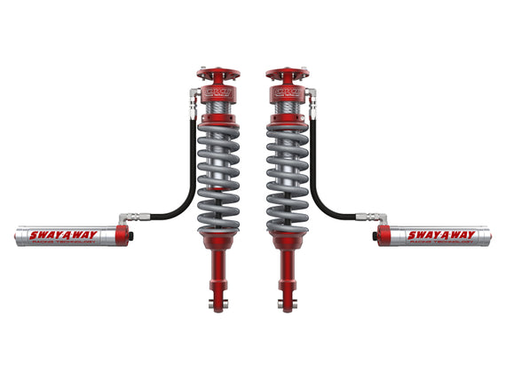 aFe 17-19 Ford F-150 Raptor Sway-A-Way 3.0 Front Coilover Kit w/ Remote Reservoirs and Comp Adj 301-5000-02-CA