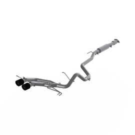 MBRP S47034CF 2.5in. Cat Back Dual Exit w/Carbon Tips For 13-17 Hyundai Veloster S47034CF