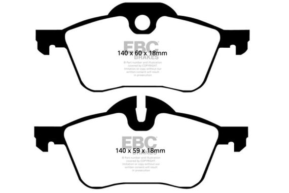 EBC DP21388 GREENSTUFF STREET ORGANIC BRAKE PADS - FRONT DP21388