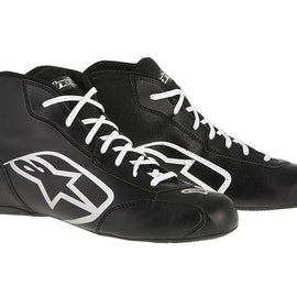 ALPINESTARS TECH 1-KSTART SHOE BLACK WHITE SZ 7