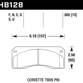 Hawk HPS Street Brake Pads HB128F.505