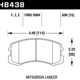 Hawk HPS Street Brake Pads HB438F.606