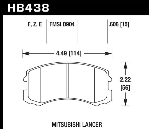 Hawk HPS Street Brake Pads HB438F.606