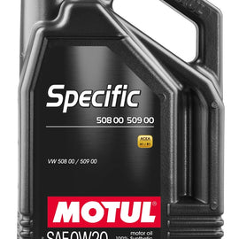 Motul 5L Specific 508 0W20 Oil - Acea A1/B1/VW 508.00/509.00/for Porsche C20 107384