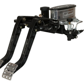 Wilwood Adjustable-Tandem Dual Pedal - Brake / Clutch - Fwd. Swing Mount - 6.25:1 - Black E-Coat 340-14360