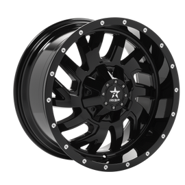 RBP 65R Glock 20x10 6x139.7 BP / 6 BS 10mm Offset 108mm CB (Hub Centric) Gloss Black Wheel 65R-2010-83+10FB