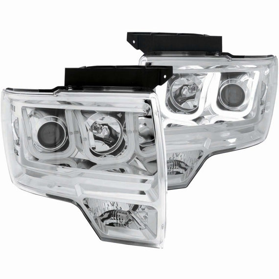 Anzo 111264 Pair of 2 Projector Headlights for 09-14 Ford F-150 2-Door/4-Door 111264