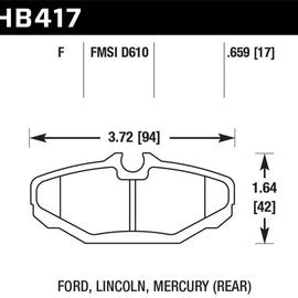 Hawk HPS Street Brake Pads HB417F.659