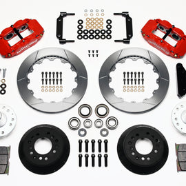 Wilwood Narrow Superlite 6R Front Hub Kit 12.88in Red 1970-1973 Mustang Disc Spindle 140-10220-R