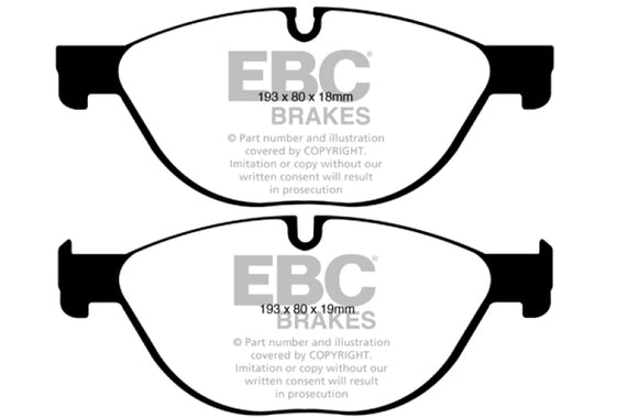 EBC Brakes DP22019 EBC Greenstuff 2000 Series Sport Brake Pads DP22019