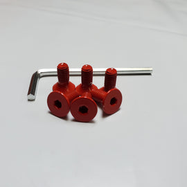 RED STEERING WHEEL HARDWARE 6 REPLACEMENT SCREWS BOLTS FOR NARDI PERSONAL MOMO NRG NNR-SWS-RD