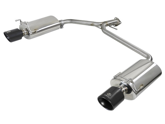 AFE Takeda Axle-Back Exhaust w/Black Tips For Honda Accord Sport 2013-17 2.4L 49-36604-B
