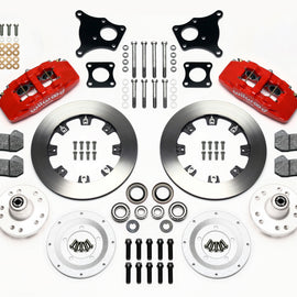 Wilwood Dynapro 6 Front Hub Kit 12.19in Red AMC 71-76 OE Disc w/o Bendix Brakes 140-13554-R
