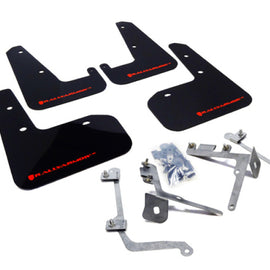 Rally Armor Black UR Mud Flaps Red Logo for 11-14 Impreza STI & WRX Sedan MF19-UR-BLK/RD